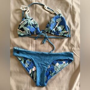 Maaji Heritage Gossip Floral Blue Bikini Set